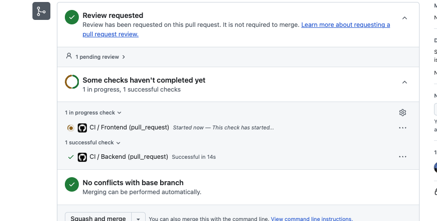 CI passing on GitHub Actions