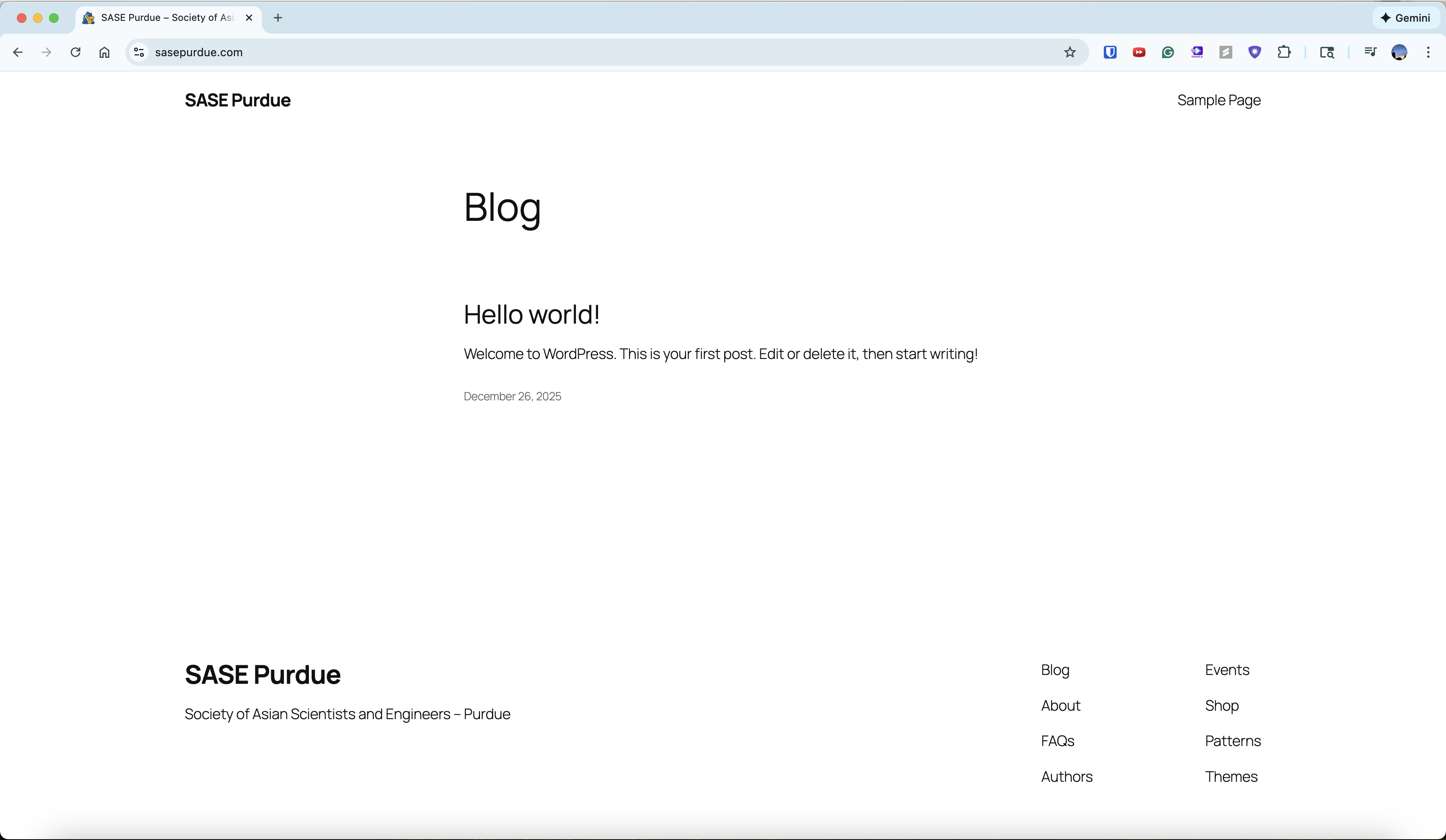 WordPress site finally working