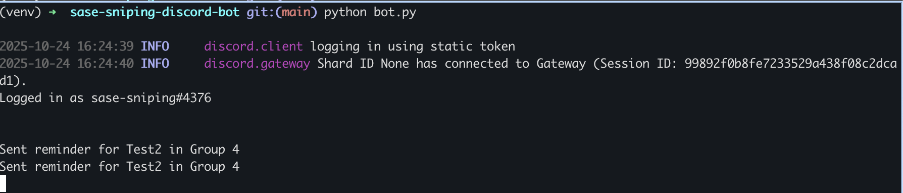 Bot messages in Discord