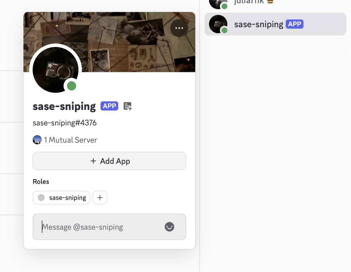 Bot running in screen session